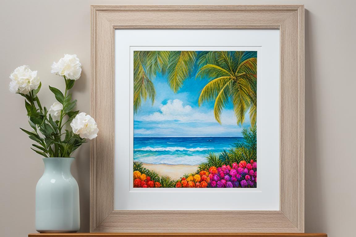 how to frame chalk pastels